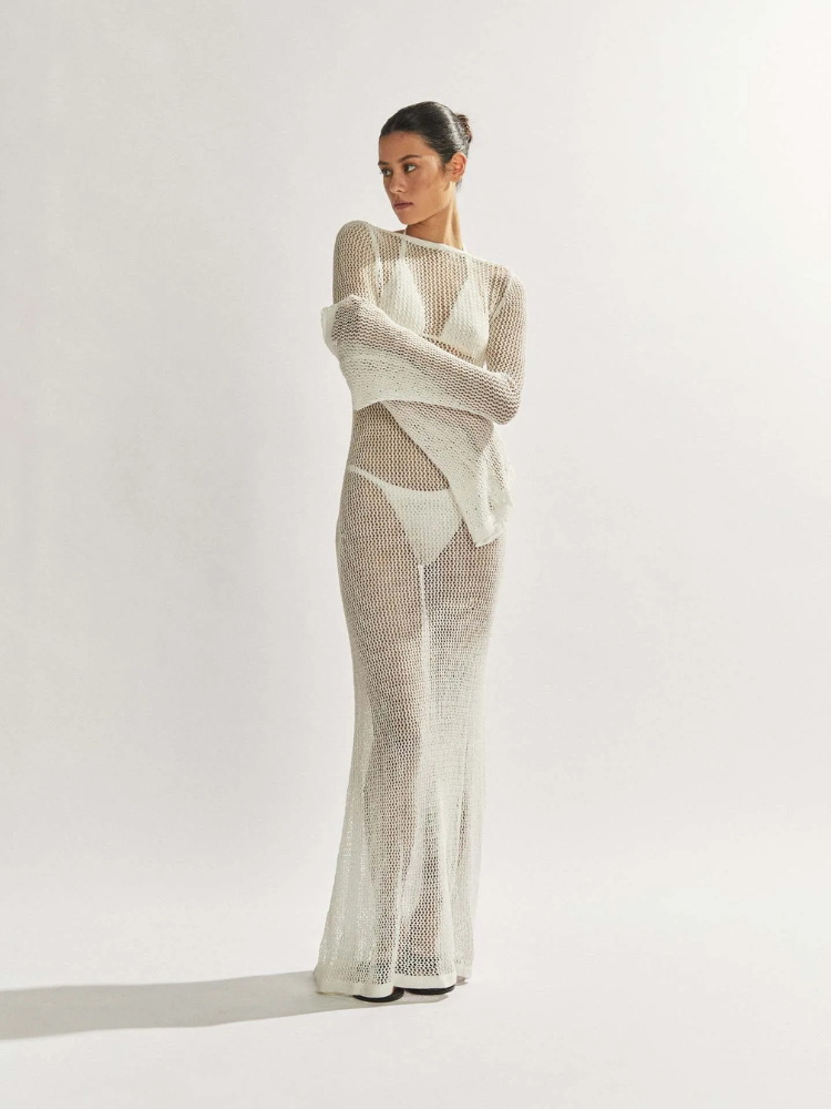 Robe Longue Tenue Transparente Femme Robe Longue Transparente