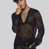 Chemise à manches transparentes