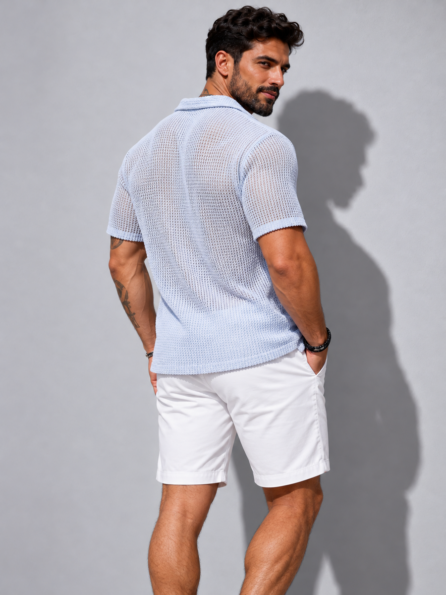Chemise d'été transparente dos