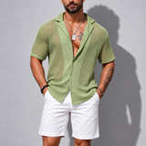 Chemise d'été transparente verte