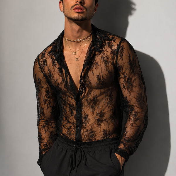Chemise homme fine été transparente