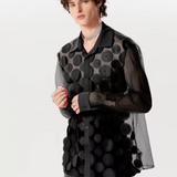 Chemise manche transparente