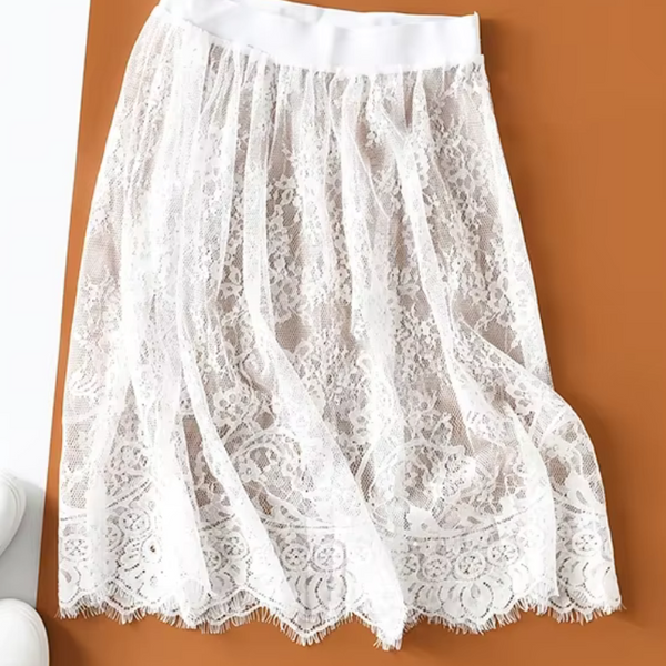 Jupe noire transparente
