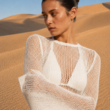 Robe de plage transparente zoom