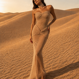 Robe de soirée transparente