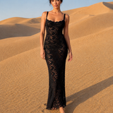 Robe dentelle transparente