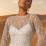 Robe à paillettes transparentes zoom