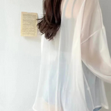 Chemise en mousseline transparente