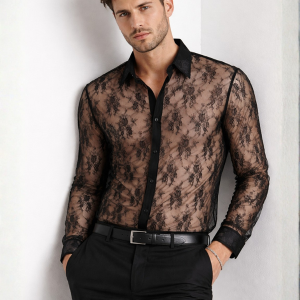 Chemise homme fine été transparente