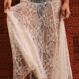 Jupe blanche transparente