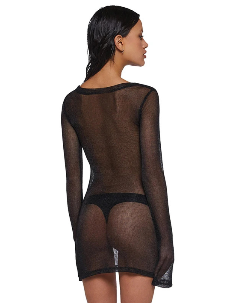 mini robe transparente