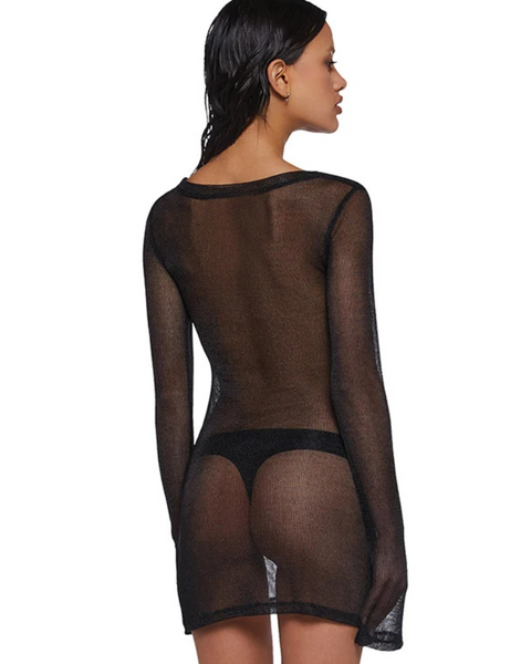 Mini robe courte transparente