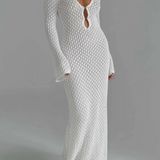 Robe blanche transparente