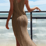 Robe de plage transparente femme