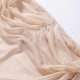 Robe de soirée transparente couleur beige